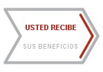 Usted recibe sus beneficios. Usted recibe sus beneficios.